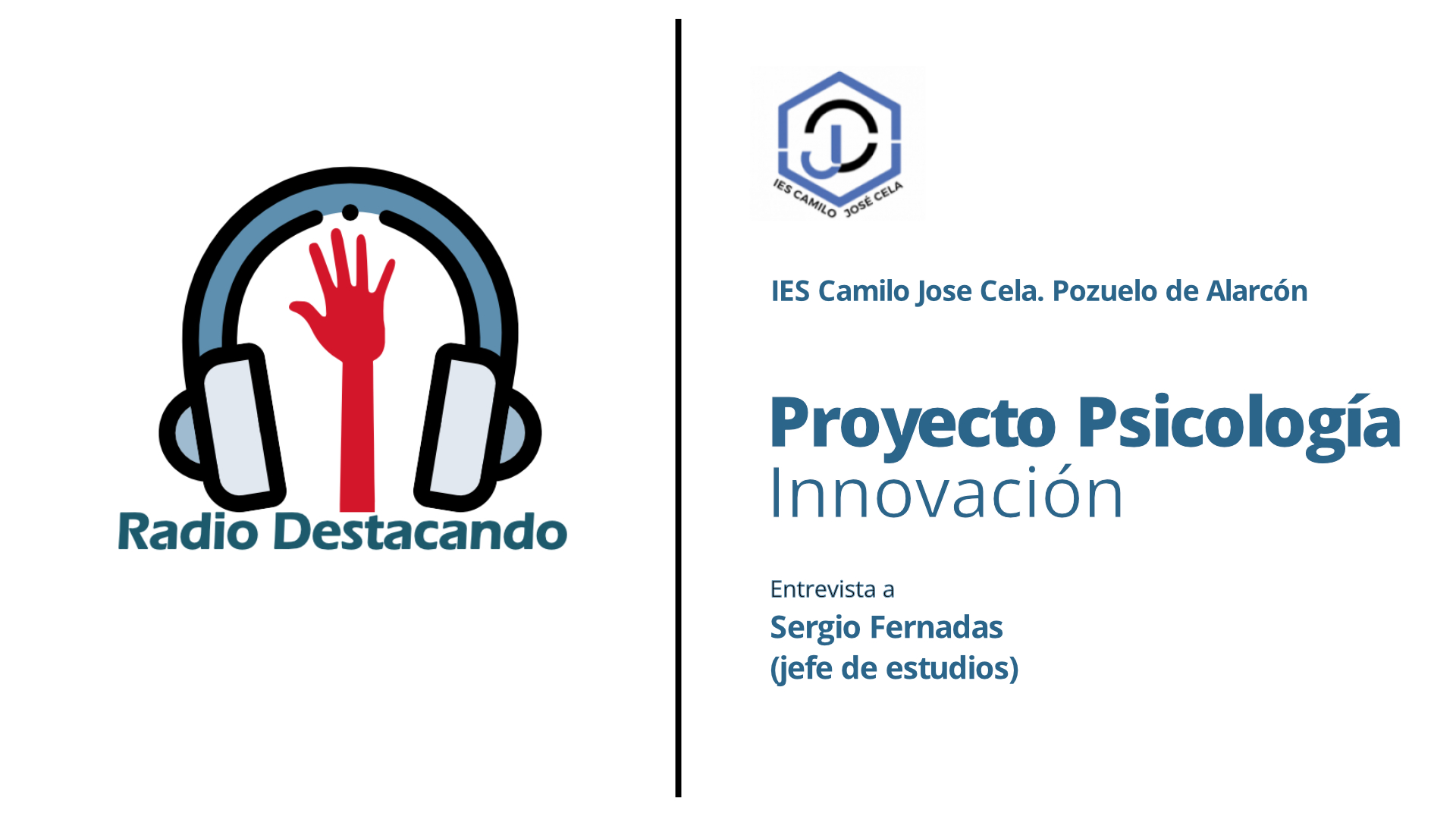 Entrevista a Sergio Fernadas. IES Camilo Jose Cela. Pozuelo de Alarcón 