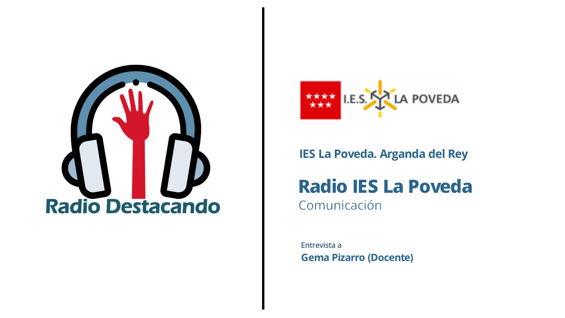 Entrevista a Gema Pizarro. IES La Poveda. Arganda del Rey