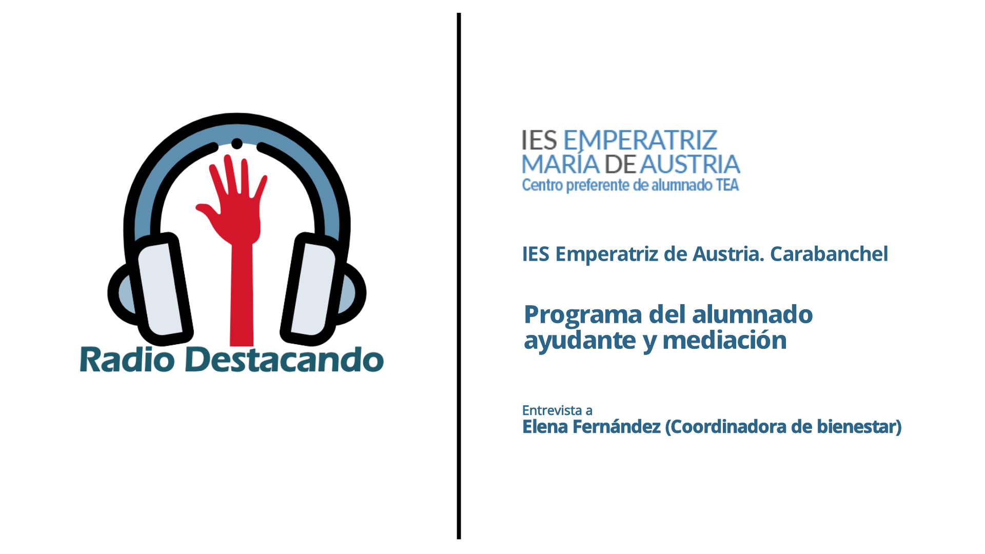 Entrevista a Elena Fernández. IES Emperatriz de Austria. Madrid- Carabanchel