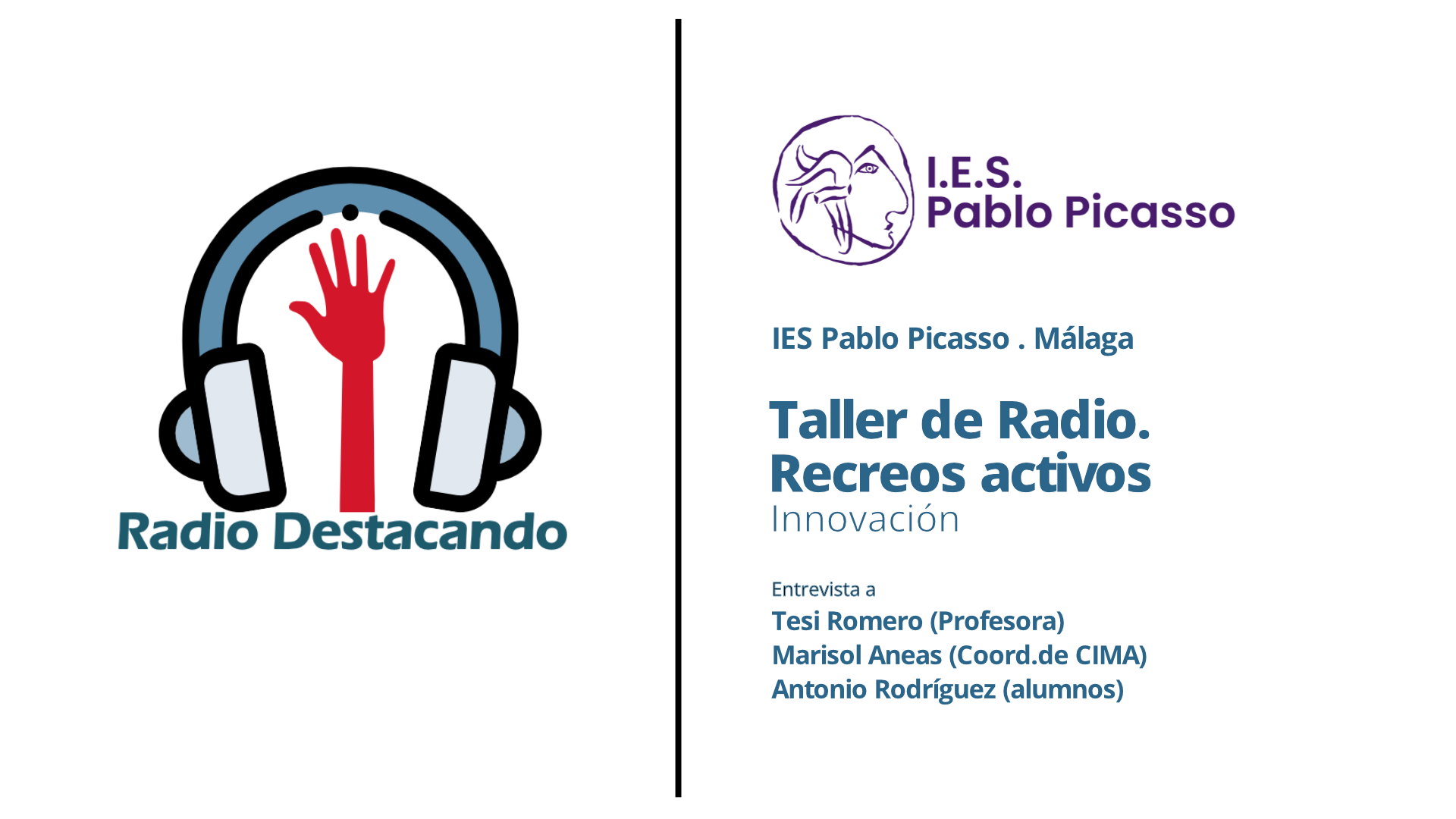 Entrevista a Tesi Romero, Marisol Aneas y Antonio Rodríguez. IES Pablo Picasso. Málaga